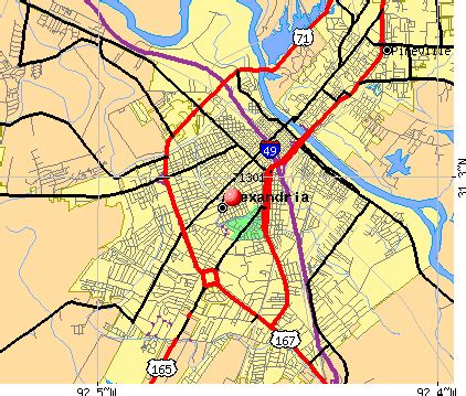 Alexandria La Zip Code Map Guide